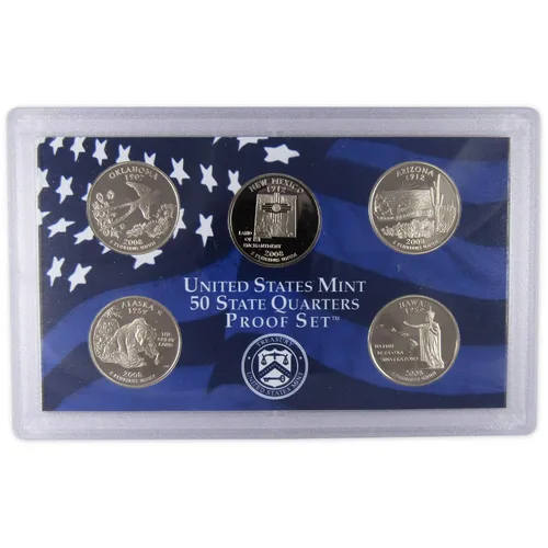 Vista 4 de Juego de prueba de monedas de 2008 Clad Proof Set, embalaje original del gobierno de EE. UU., certificado OGP COA