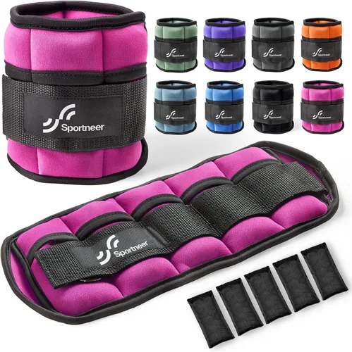 Vista 16 de Sportneer Adjustable Ankle/Wrist Weights for Men Women Kids, Weighted Leg & Cuff Strength Training for Yoga Walking Running Aerobics Gym Fitness