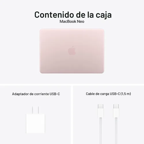 Vista 6 de Apple Laptop MacBook Neo 2026 de 13 pulgadas con chip A18 Pro: diseñada para inteligencia artificial y Apple Intelligence, pantalla de retina