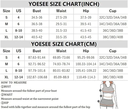 Vista 7 de YOESEE Trajes de baño de cintura alta para mujer, 2 piezas, con cordón ajustable, conjunto de tankini con cuello redondo, bikini con control