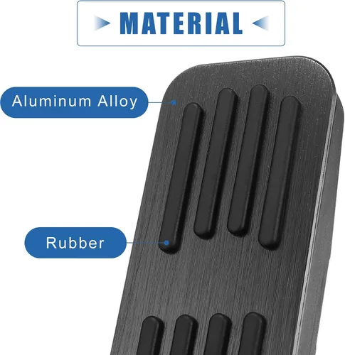 Vista 6 de X AUTOHAUX Antideslizante aleación de aluminio coche interior pedal pastillas acelerador pedal freno de gas Kit de cubierta de reemplazo para Mazda
