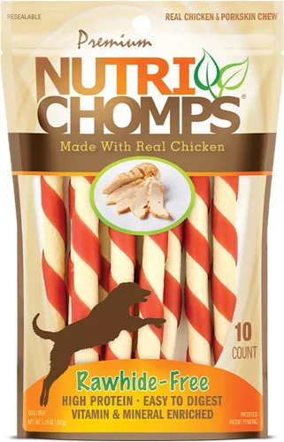 Vista 9 de NutriChomps - Golosinas masticables para perros de 5 pulgadas, fáciles de digerir, sin piel cruda, sabor a mantequilla de maní real y sabor real