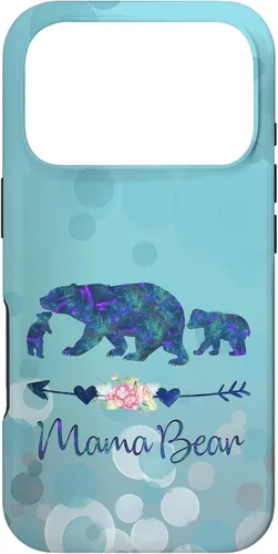 Vista 29 de iPhone 12 Pro Max - Carcasa para iPhone 12, diseño floral, color azul claro