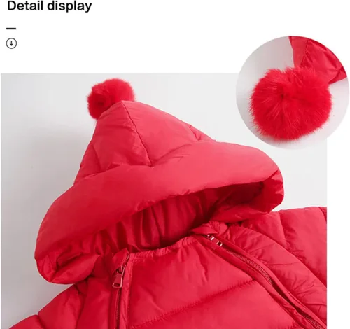 Vista 2 de Ohrwurm Traje de nieve adorable con capucha para bebé, con doble cremallera, para invierno