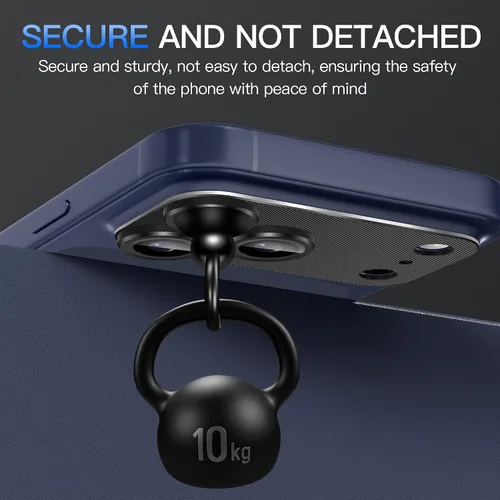 Vista 4 de Suoman Para iPhone 17 Pro Protector De Lente De Cámara, Protector De Pantalla De Lente De Cámara De Vidrio Templado De Metal De Metal De Diseño Todo