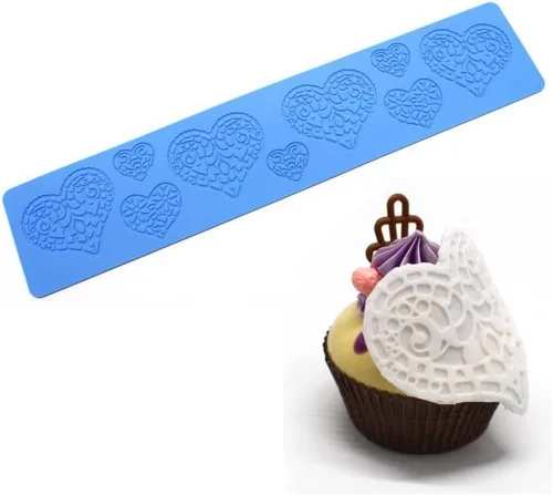 Vista 8 de 3D Pearl Knit Rope Molde de silicona Molde de fondant Molde de pastel Frontera Decoración Moldes Gumpaste Cocina DIY Hornear Decoración Pastel