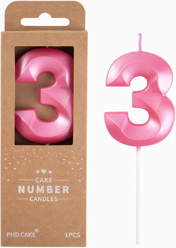 Vista 38 de PHD CAKE Velas de Cumpleaños de Oro Diamante de 2.76 Pulgadas Número 0, Velas de Número Dorado, Velas de Número para Pastel, Celebración de Fiesta