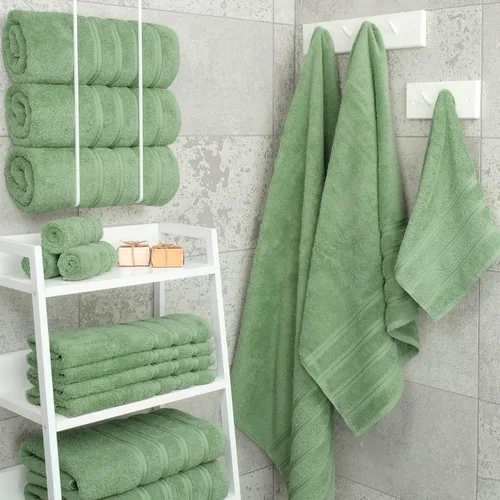 Vista 5 de American Soft Linen Paquete de 4 toallas de baño, 4 toallas de mano y 4 paños de baño