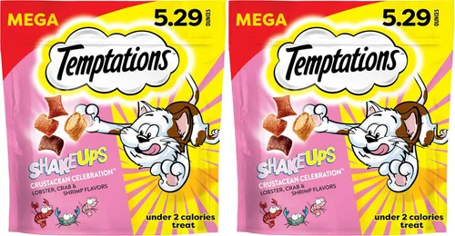 Vista 11 de Temptations ShakeUps - Golosinas crujientes para gatos, carnaval Clucky, 2.47 onzas, paquete de 12