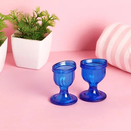 Vista 5 de Juego de 2 vasos de lavado de ojos para mantener tus ojos limpios y saludables, color azul