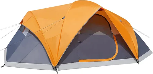 Vista 10 de Amazon Basics Tienda de Campaña, Diseño de Domo para 3 Estaciones con Sobretecho
