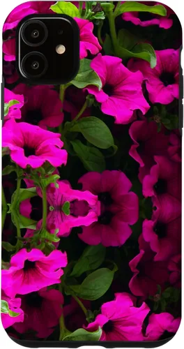 Vista 8 de iPhone 16 Purple Petunia Floral Cool Garden Plant Flower Gardener Gift Case