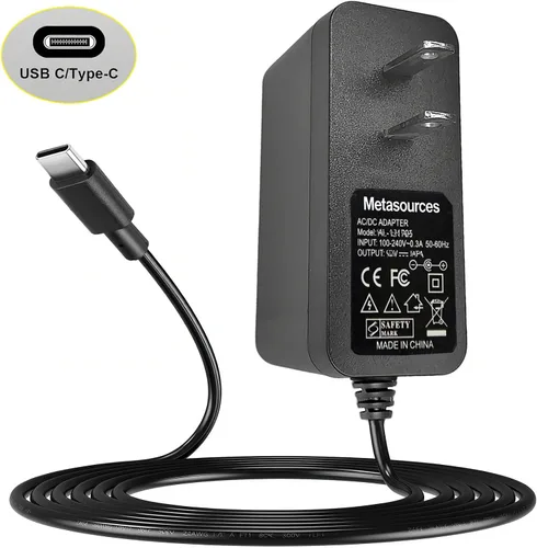 Vista 2 de Cargador USB-C para DACORM Y8 Pro Max Y8Pro Percussion Deep ZT-24V-3300mAh
