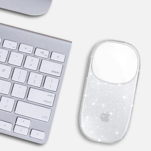 Vista 5 de B BELK Funda compatible con Apple Magic Mouse 1 y 2, funda rígida de plástico transparente ultrafina para Magic Mouse, 3 capas resistente a caídas