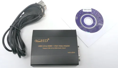 Vista 3 de ViewHD Mini DisplayPort/Thunderbolt a NTSC Convertidor de video universal PAL TV (salidas de video compuesto/S-Video AV/RCA) Nuevo