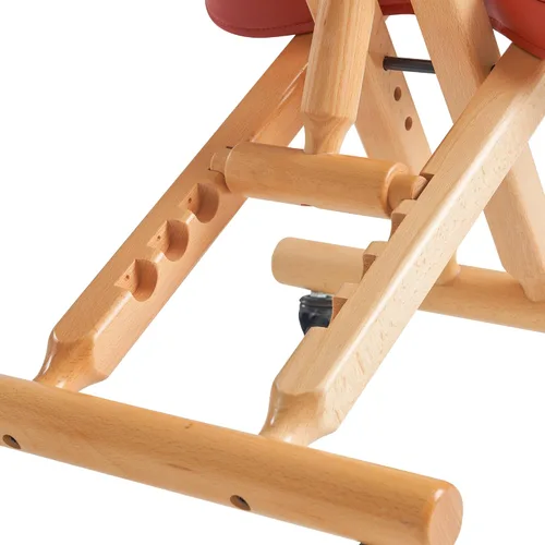 Vista 7 de Master Massage - Silla plegable ergonómica de madera para oficina, silla plegable de madera para corrección de postura en el hogar, mejora tu