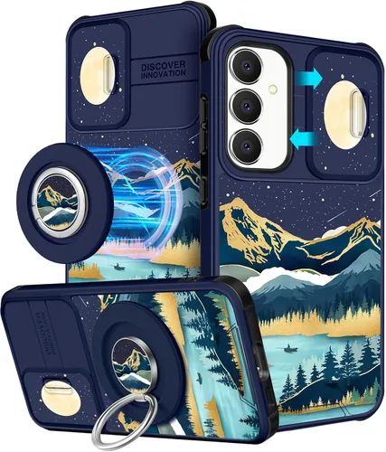 Vista 42 de Funermei Funda para teléfono Samsung Galaxy A15 5G - [2 en 1] Funda para teléfono de mujeres lindas chicas, diseño femenino de mariposa negra