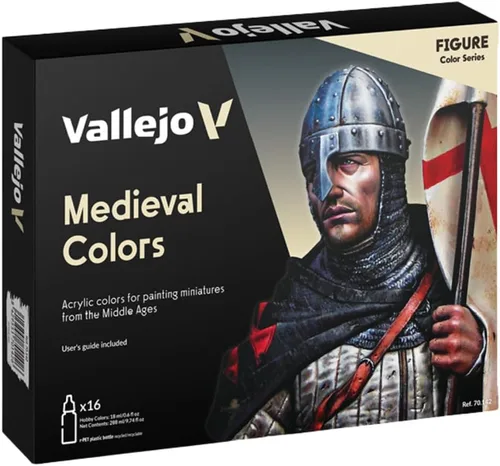 Vista 2 de Set de pintura Vallejo, colores medievales, 0.6 fl oz