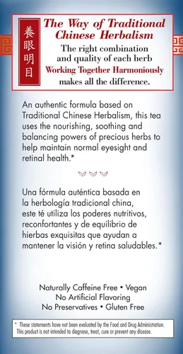 Vista 5 de Bravo Tea Healthy Eyes 20 bolsas de té sin cafeína