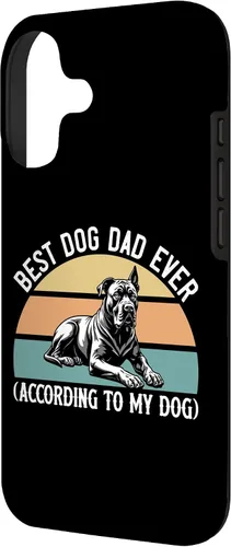 Vista 2 de Cane Corso Mastiff, Best Dog Dad Ever According to My Dog Case for iPhone 17