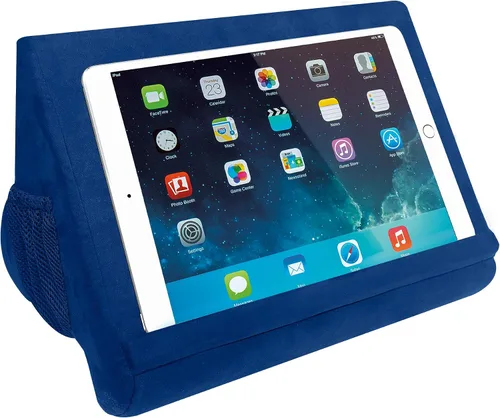 Vista 2 de Ontel Pillow Pad Ultra Multi-Ángulo Soporte Suave para Tableta, Azul