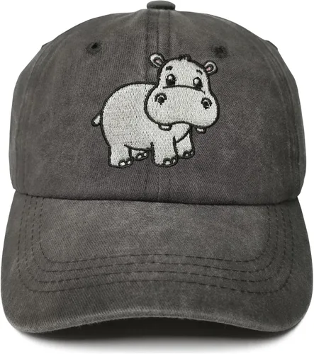 Vista 8 de Gorras de béisbol bordadas con animales para niño y niña