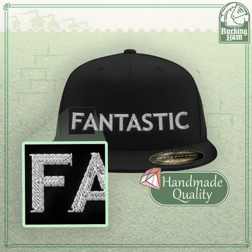 Vista 4 de Sombrero ajustado personalizado Flexfit 6210 con visera plana estructurada, personaliza tu diseño aquí - CP06