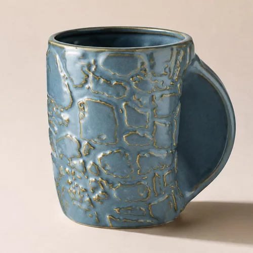 Vista 12 de Taza calentadora de manos de cerámica, tazas de café grandes de 24 Tierra Rústica Ombre