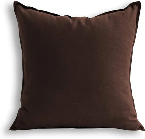 Vista 13 de Jeanerlor - Funda de cojín sólida de lino y algodón para decoración, de 18x18 pulgadas, funda de almohada especial para sofá, cama, silla