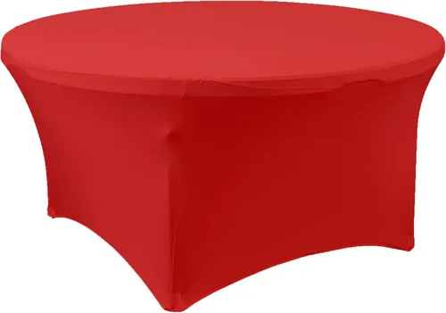 Vista 5 de Simply Elegant Mantel redondo ajustable de elastano Mantel para mesa de banquete, mantel de poliéster y elastano, para cumpleaños, quinceañera