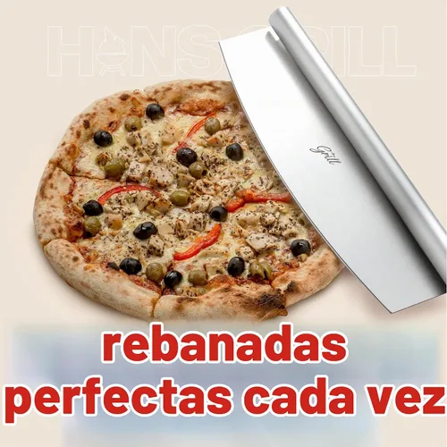 Vista 3 de Hans Grill Cuchilla basculante para cortador de pizza, acero inoxidable