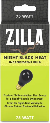 Vista 24 de Zilla Bombilla incandescente, rojo noche, ideal para especies de reptiles nocturnos