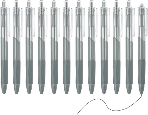 Vista 7 de PATIKIL Paquete de 12 bolígrafos retráctiles de 0.020 in, bolígrafos de tinta de gel negra, bolígrafo retráctil, punta fina, escritura suave, lindos