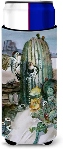 Vista 9 de Caroline's Treasures 6015LITERK Flower – Bird of Paradise Botella de vino Hugger Botella Enfriador de Frigorífico Hugger Funda Abrazadora Lavable a