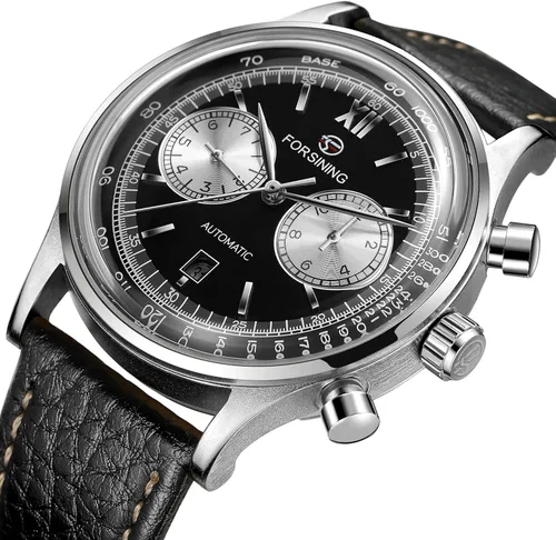 Vista 2 de FORSINING Men's Automatic Tourbillon Dress Watches Analogue Mechanical Calendar Minimalist Waterproof Wrist Watch