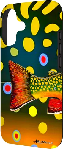 Vista 2 de Brook Trout Fly Fishing Trout Skin Phone Case by Black Fly Case for iPhone 17