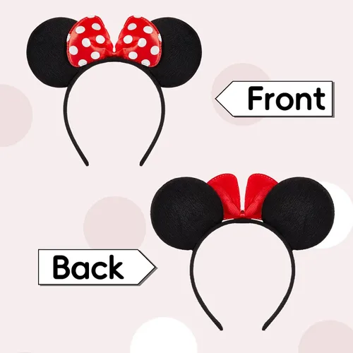 Vista 7 de FANYITY 2 Pcs Mouse Ears,Mouse Costume Ears Headband for Girls Women Party Mic2018898