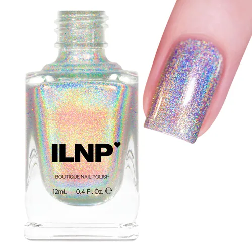 Vista 209 de ILNP 1UP - Esmalte de uñas holográfico, manicura resistente al desprendimiento, laca de uñas de larga duración, acabado suave y brillante,