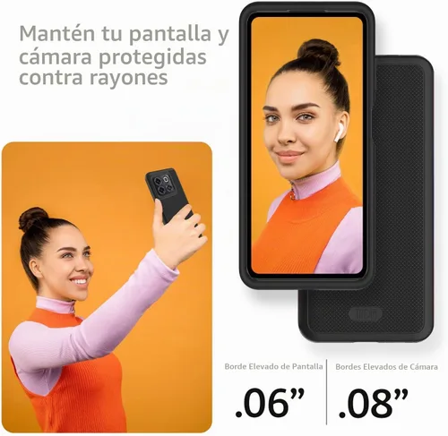 Vista 4 de TUDIA DualShield Grip - Funda diseñada para OnePlus10T 5G, [MergeGrip] protección delgada de doble capa de grado militar a prueba de golpes