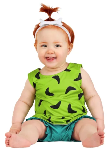 Vista 3 de Disfraz Infantil de Pebbles Los Picapiedra Multicolor