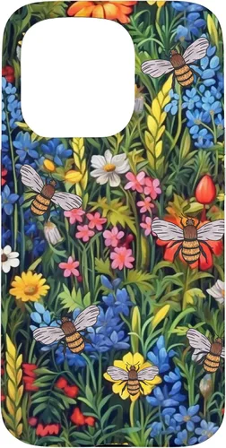 Vista 14 de Funda para iPhone 12 mini Bees And Wildflowers