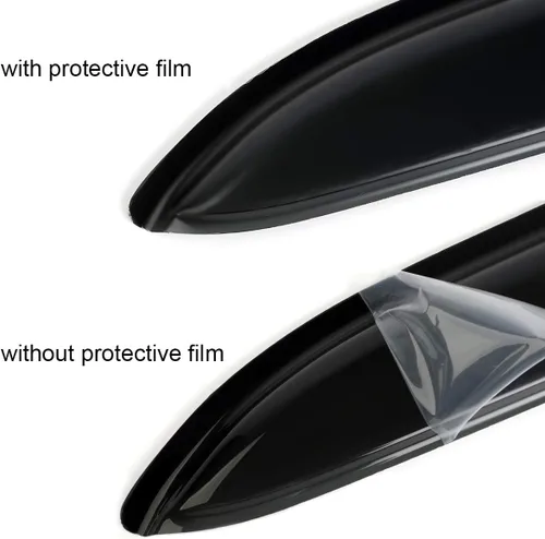 Vista 5 de Defletor de ventilación de ventana lateral compatible con Honda CR-V 2002-2006, 4 piezas de protectores de lluvia para el sol, color humo oscuro