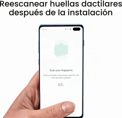 Vista 5 de amFilm Protector de pantalla Ultra Glass para Galaxy S10 Plus, vidrio templado, paquete de 2