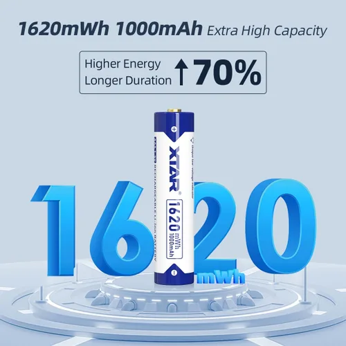 Vista 2 de XTAR AAA Batería Recargable Triple AAA Baterías Recargables 1.5V 1620mWh (8pcs 1620mWh 1.5V AAA)