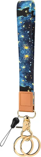 Vista 39 de Llavero de pulsera para mujeres y hombres, soporte para llavero, cordón de muñeca para llaves Animal
