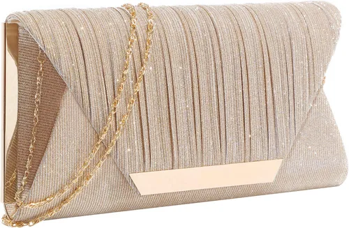 Vista 8 de AO ALI VICTORY Bolsos de mano con purpurina para mujer, bolsos de noche, embragues con solapa, sobre bolsos, bolsos grandes para bodas, fiestas