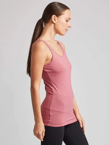 Vista 4 de Kalon Paquete de 4 camisetas sin mangas para mujer con diseño moderno y pechugona