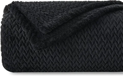Vista 25 de NEWCOSPLAY Manta de Tiro Súper Suave Aqua Franela Sedosa Premium Fleece con Patrón de Hojas Ligera Manta de Cama para Uso en Todas las Estaciones