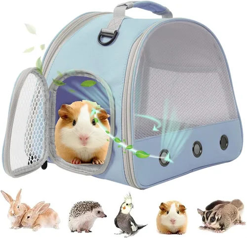 Vista 20 de Mochila de conejillo de indias, burbuja de cápsula espacial con ventana para animales pequeños, mochila para conejillo de indias, pájaro, conejito