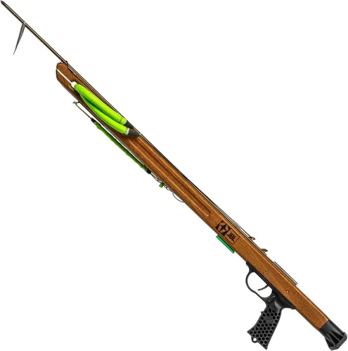 Vista 12 de JBL Fusil submarino Woody Elite Performance para pesca submarina, apnea, buceo, pesca, buceo, barril de caoba, eje de acero inoxidable, bozal